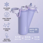 Bentgo Flip 2-in-1 Water Bottle (24 fl oz)